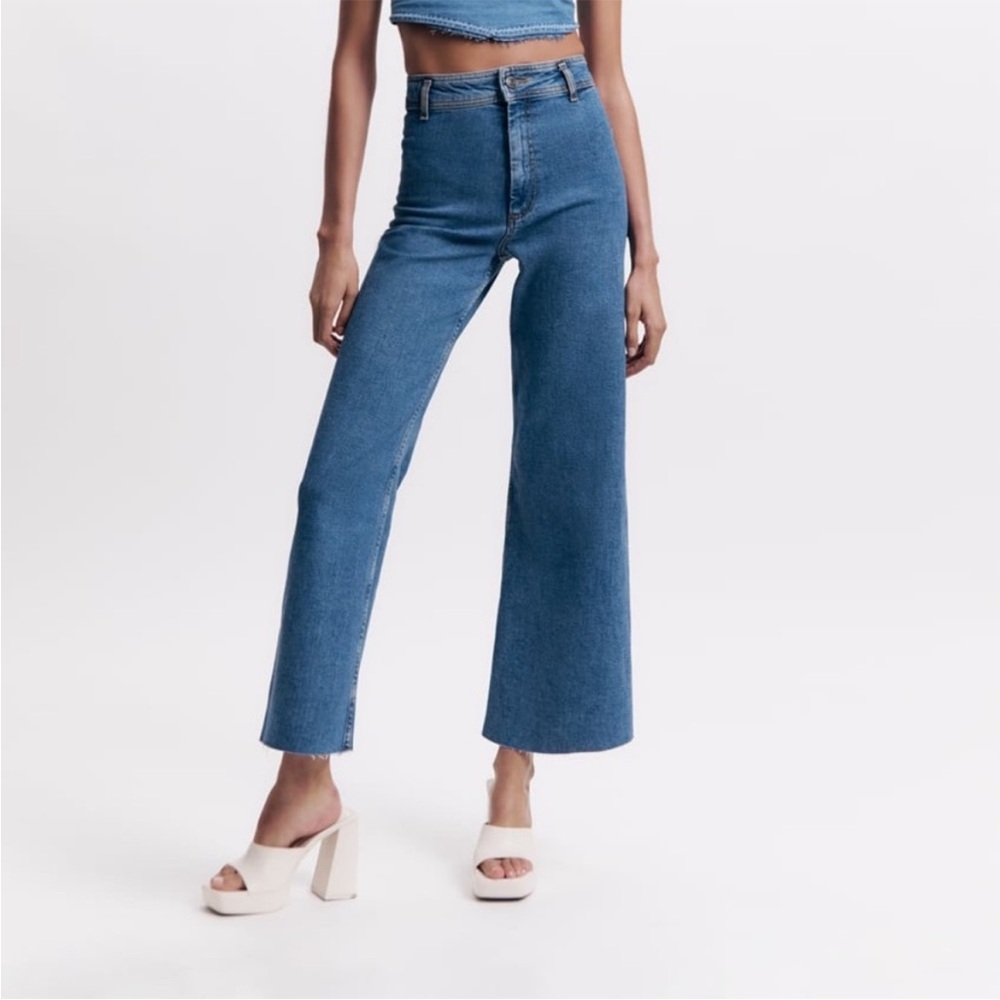Zara Marine Straight-Leg Jeans